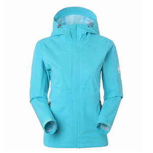 Women's sports wear light weight front-zip high breathable waterproof jacket