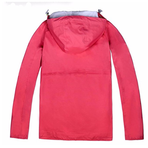 Women's outdoor waterproof breathable hooded rain jacket