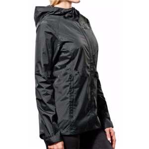 Women's active outdoor hooded cycling packable lightweight rain jacket