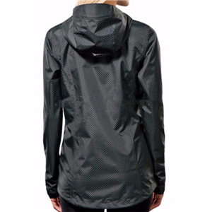 Women's active outdoor hooded cycling packable lightweight rain jacket