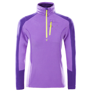 Women's utility micro fleece half -zip jacket