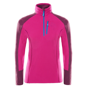 Women's utility micro fleece half -zip jacket