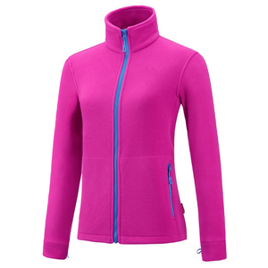 Women's stand-up collar anti-pilling micro fleece jacket