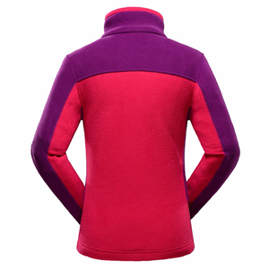 Women's color block lightweight active fleece jacket