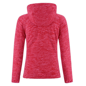 Women's sport lightweight full-zip polar fleece hoodie jacket