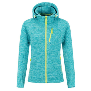 Women's sport lightweight full-zip polar fleece hoodie jacket