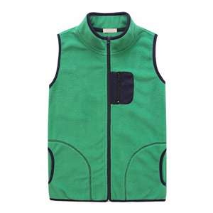 Big boy's warm micro fleece vest