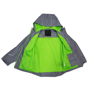 Boy's light waterproof windproof full-zip hooded breathable jacket