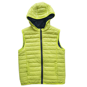 Boy's light weight bright color down puffer quilted vest