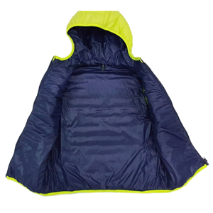 Boy's light weight bright color down puffer quilted vest