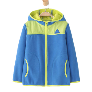 Kid's full-zip microfleece hoodie jacket outwear