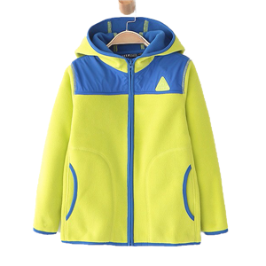 Kid's full-zip microfleece hoodie jacket outwear