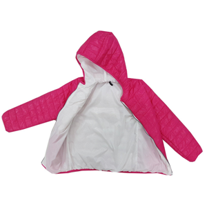 Girl's light weight puffer down hoodie jacket