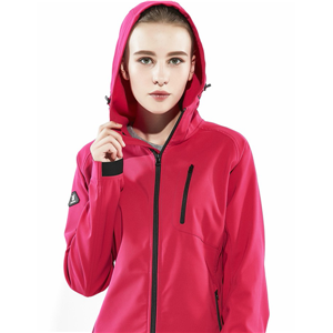 Women's outdoor hunting softshell windproof jacket with hood