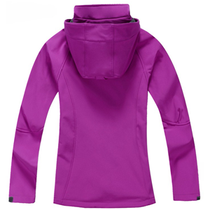 Women's popular outwear hiking softshell water repellent breathable jacket