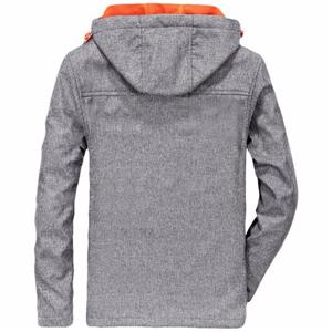 Men's casual hooded 2 layer softshell jacket outwear