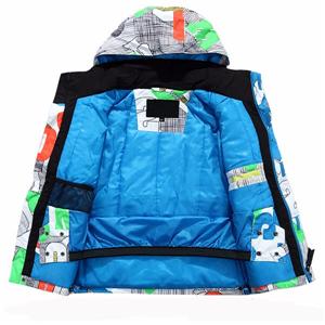 Kids outdoor winter clothing OEM colorful ski jacket