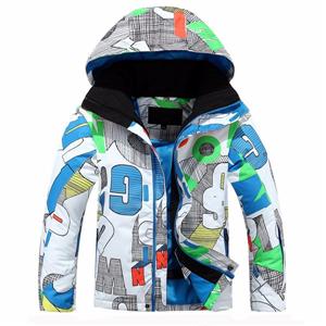 Kids outdoor winter clothing OEM colorful ski jacket