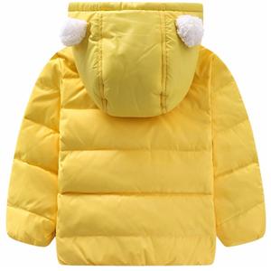 Custom fashion kids lightweight down coat cheap children duck down winter fleece lined jackets