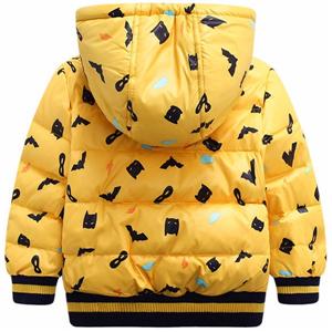 High quality hooded custom printed kids winter bomber jacket