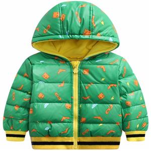 High quality hooded custom printed kids winter bomber jacket