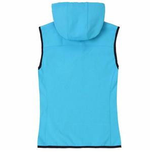 Slim fit winter outdoor leisure wear women softshell vest hoodies waistcoat