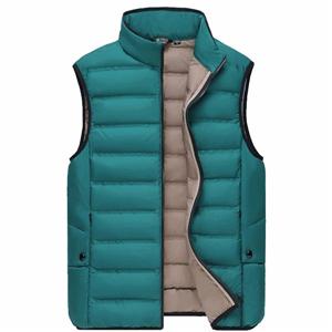 OEM men’s puffer duck down winter padded sleeveless jacket