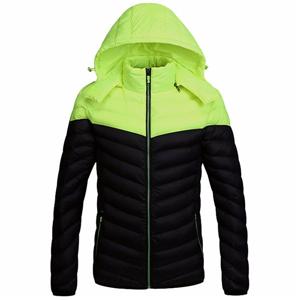 Women's branded two tone winter custom goose duck down feather jacket