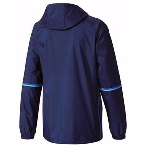 Men's custom outdoor front-zip waterproof rain jacket hooded raincoat