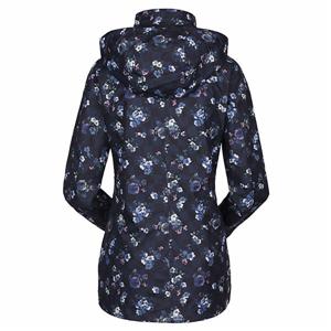 Women's outdoor waterproof polyester rain jacket with detachable hood