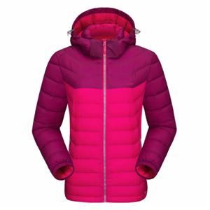 Women's ultra light down jacket winter feather weight ladies down hooded jacket