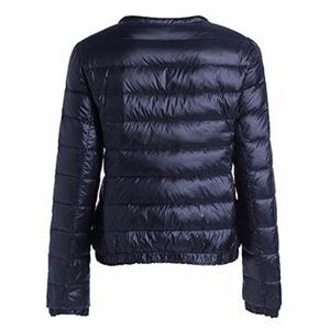 Women's popular printed down jacket light weight for winter without collar