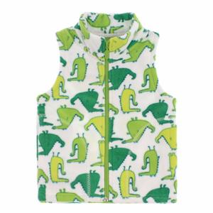 Boy's zipper front polar fleece sleeveless jacket