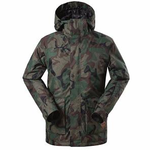 Customized wholesale mens camo ski snowboard jacket plus size