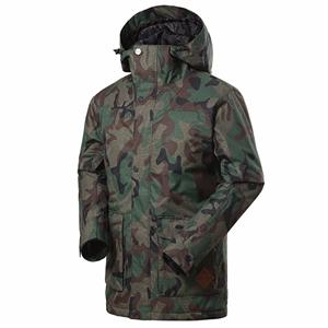 Customized wholesale mens camo ski snowboard jacket plus size