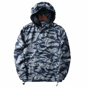 High quality wholesale camo overall waterproof pullover rain jackets for mens