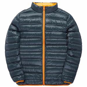 Men winter contrast color ultralight down jacket in plus size