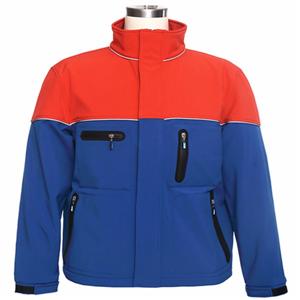 Outdoor mens contrast waterproof plus size softshell jacket