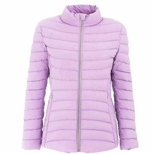 China Professional Manufacturer Women light purple nylon slim ultra light down jacket for winter