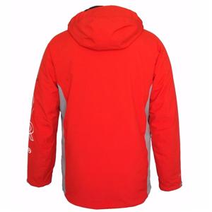 Mens wholesale custom cotton padded red winter jacket