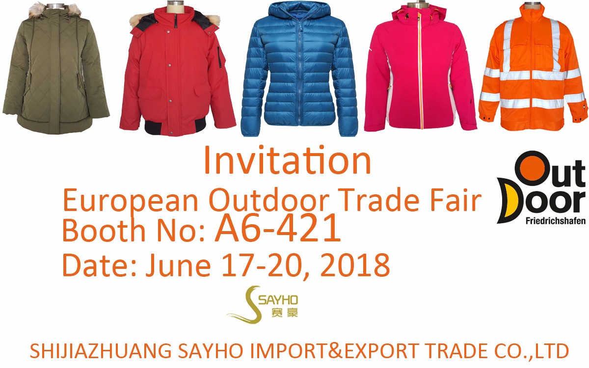 Sayho-European Outdoor Trade Fair ( 17. - 20. June 2018)