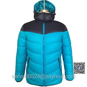 Outdoor fashion men's winter bubble duck down jacket with hood