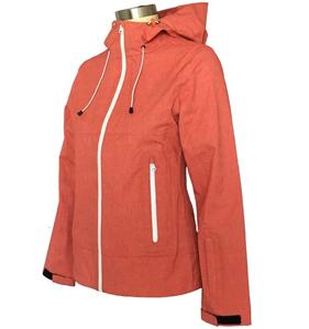 Ladies Waterproof windbreaker durable with printing membrane Jacket