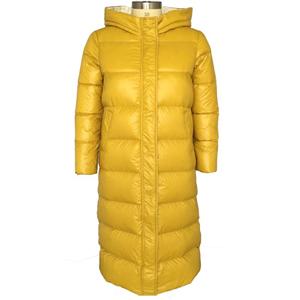 High fashion winter women fashion long lightweight duck down jacket