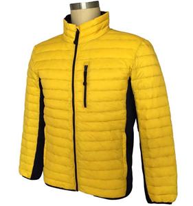 Customized outdoor fashion mens hybrid down jacket