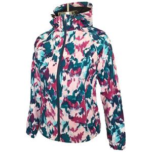 Ladies Waterproof windbreaker durable printing Jacket