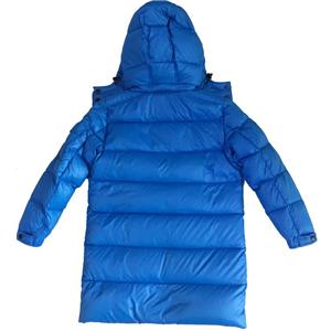 Kids middle length light weight down jacket