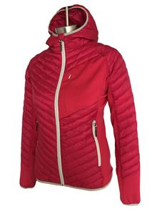 Winter women contrast zipper fashion slim light down jacket