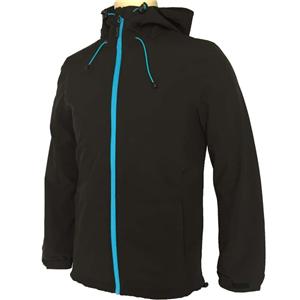 Custom Logo Coat Men Contrast Zip-Front Fleece-Lined Jacket Hiking Jacket Softshell Jacket