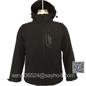 Stock Outdoor water resistant breathable softshell jacket